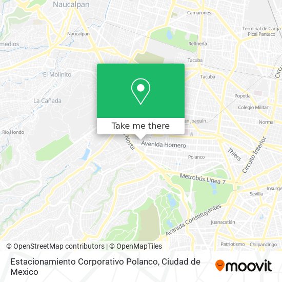 Estacionamiento Corporativo Polanco map