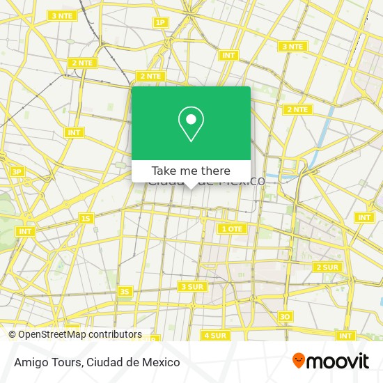 Amigo Tours map
