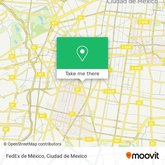 FedEx de México map