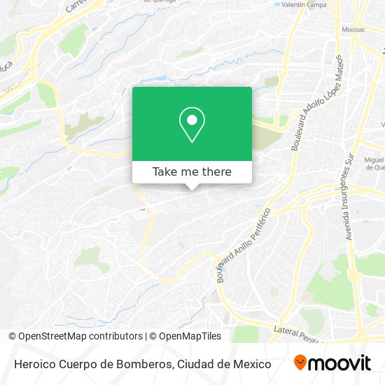 Mapa de Heroico Cuerpo de Bomberos