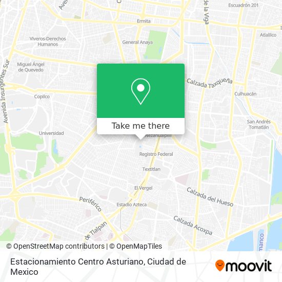 Estacionamiento Centro Asturiano map