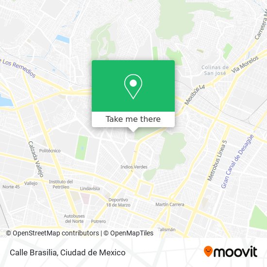 Calle Brasilia map