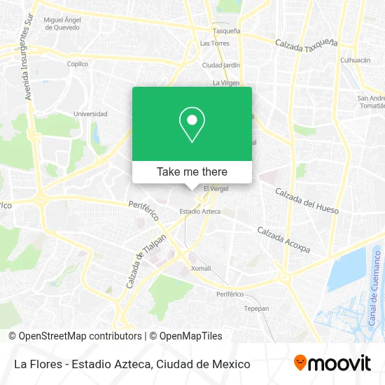 La Flores - Estadio Azteca map