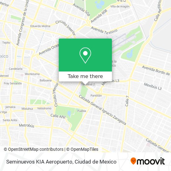 Mapa de Seminuevos KIA Aeropuerto