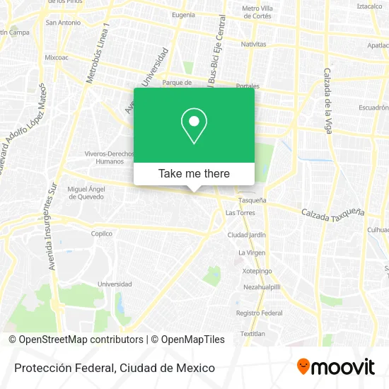 Protección Federal map