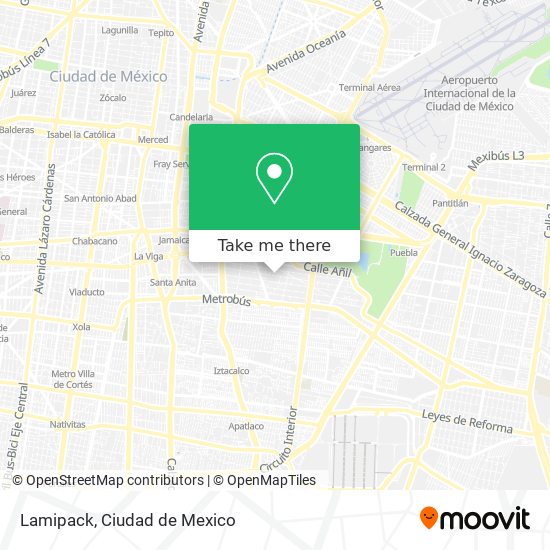 Mapa de Lamipack