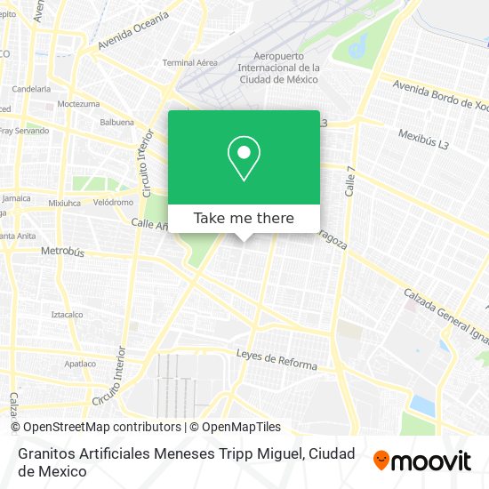 Mapa de Granitos Artificiales Meneses Tripp Miguel