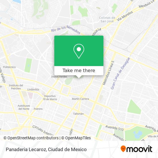 Panaderia Lecaroz map