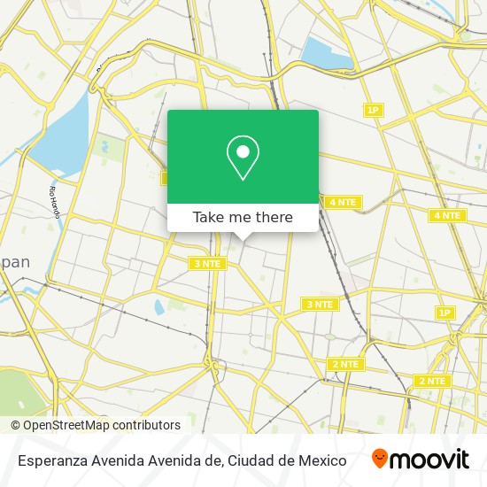 Mapa de Esperanza Avenida Avenida de