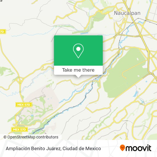 Mapa de Ampliación Benito Juárez