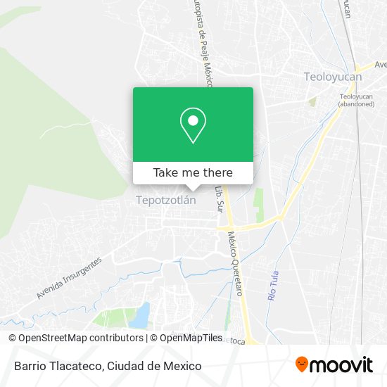 Mapa de Barrio Tlacateco