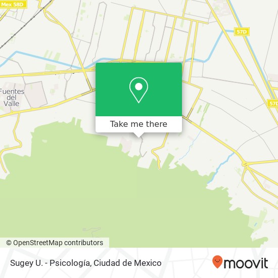 Sugey U. - Psicología, Calle Cerro del Tesoro Lomas de Coacalco map