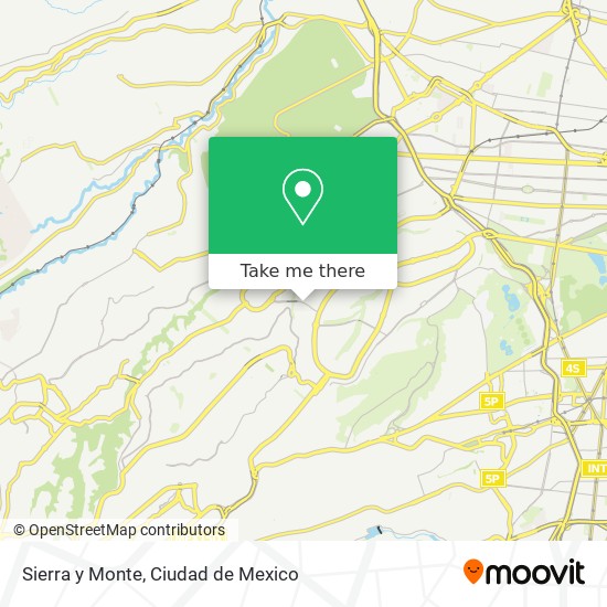 Sierra y Monte map