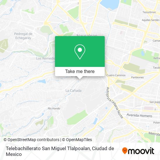 Telebachillerato San Miguel Tlalpoalan map