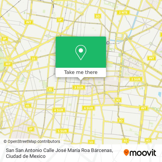 San San Antonio Calle José María Roa Bárcenas map