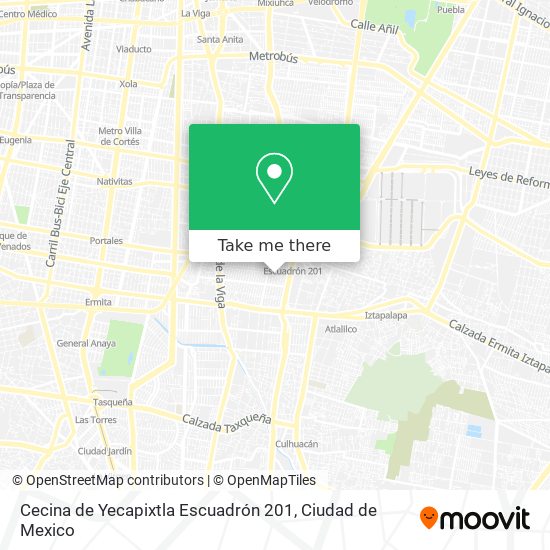 Mapa de Cecina de Yecapixtla Escuadrón 201