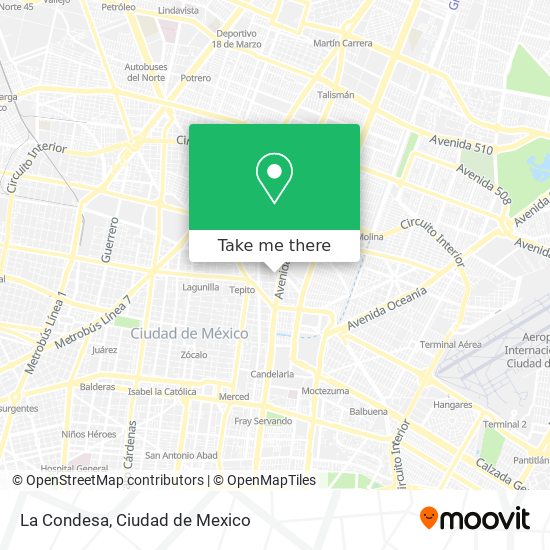 Mapa de La Condesa
