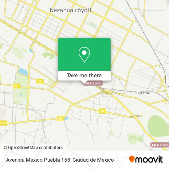 Avenida México Puebla 158 map