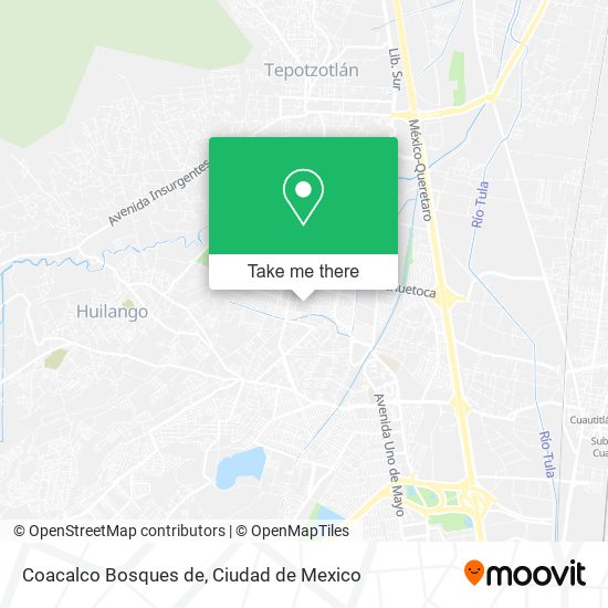 Coacalco Bosques de map