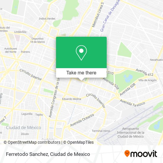 Ferretodo Sanchez map