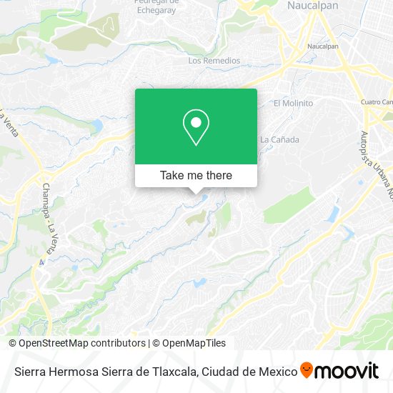 Sierra Hermosa Sierra de Tlaxcala map
