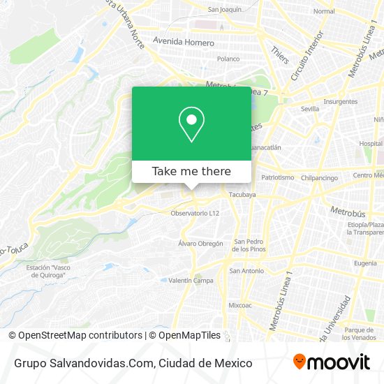Mapa de Grupo Salvandovidas.Com