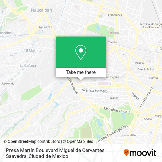 Presa Martín Boulevard Miguel de Cervantes Saavedra map