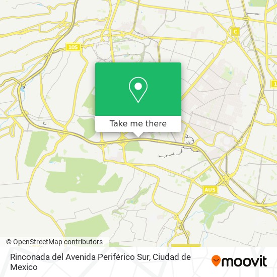 Rinconada del Avenida Periférico Sur map