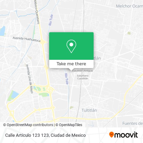 Calle Artículo 123 123 map
