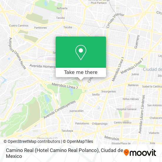 Camino Real (Hotel Camino Real Polanco) map