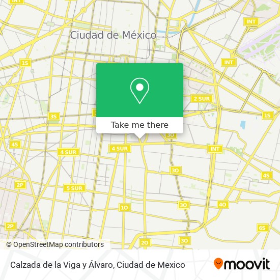 Calzada de la Viga y Álvaro map