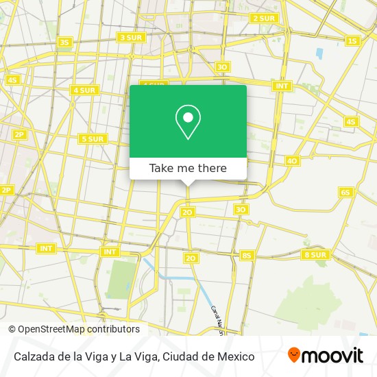 Calzada de la Viga y La Viga map