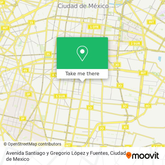 Avenida Santiago y Gregorio López y Fuentes map