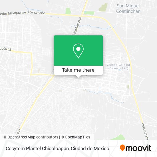 Cecytem Plantel Chicoloapan map