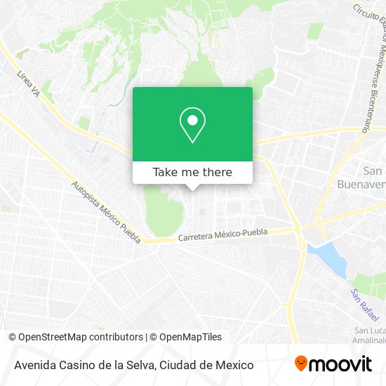 Avenida Casino de la Selva map
