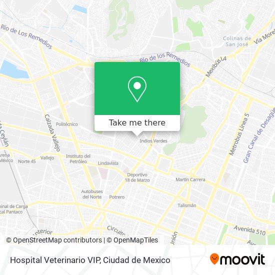 Hospital Veterinario VIP map