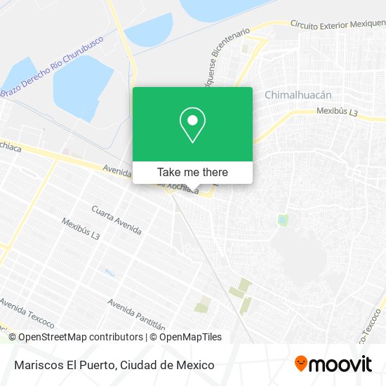Mapa de Mariscos El Puerto