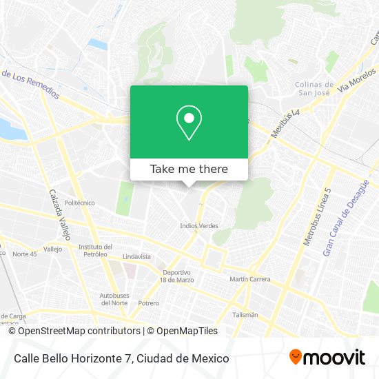 Mapa de Calle Bello Horizonte 7