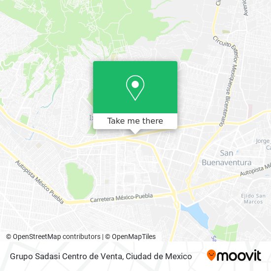 Grupo Sadasi Centro de Venta map