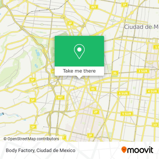 Mapa de Body Factory