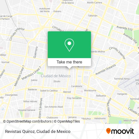 Revistas Quiroz map