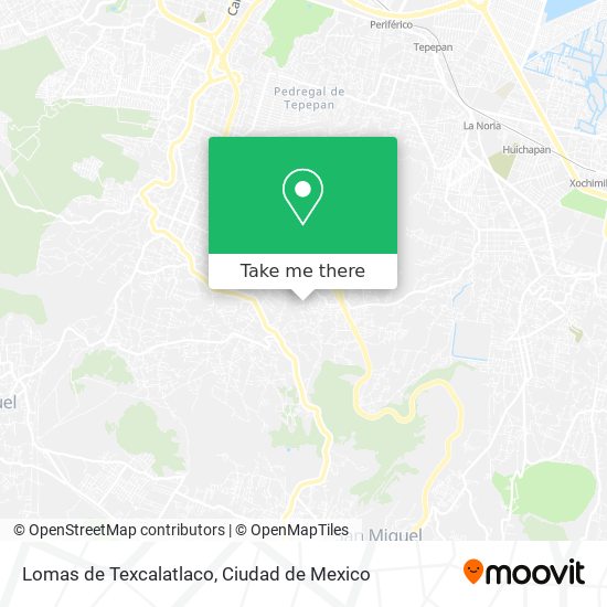 Mapa de Lomas de Texcalatlaco