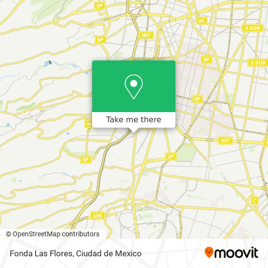 Fonda Las Flores map