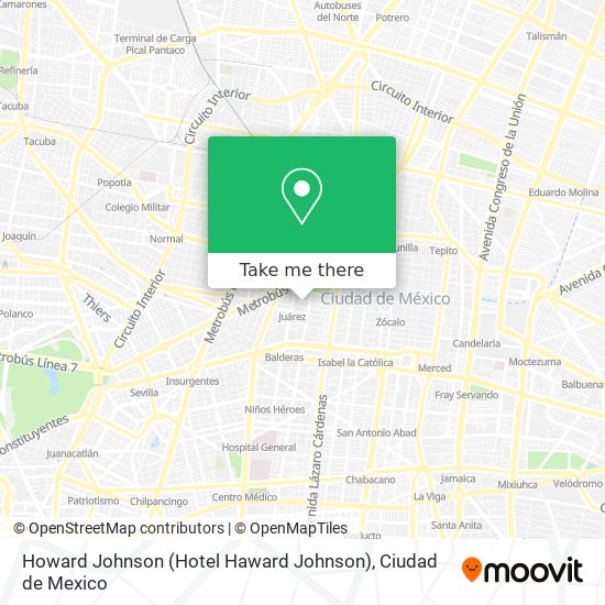 Howard Johnson (Hotel Haward Johnson) map