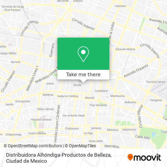 Distribuidora Alhóndiga-Productos de Belleza map