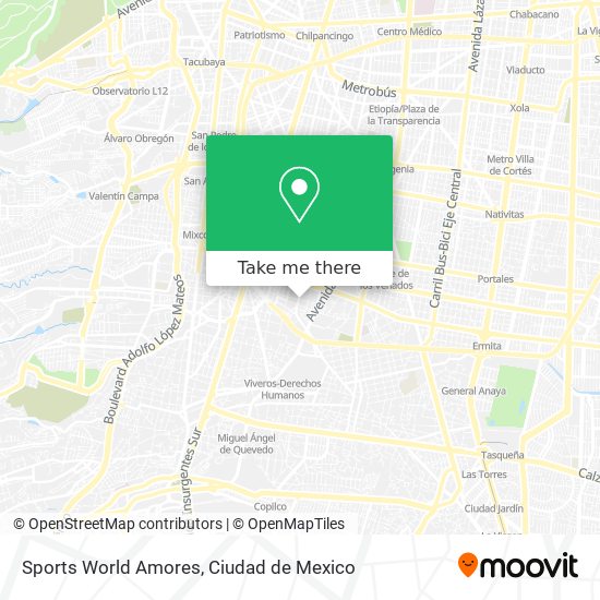 Sports World Amores map