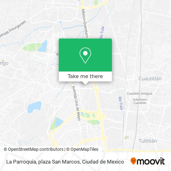 Mapa de La Parroquia, plaza San Marcos