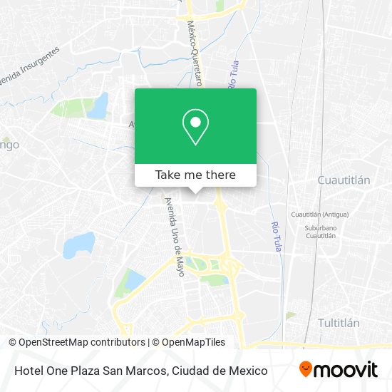 Hotel One Plaza San Marcos map