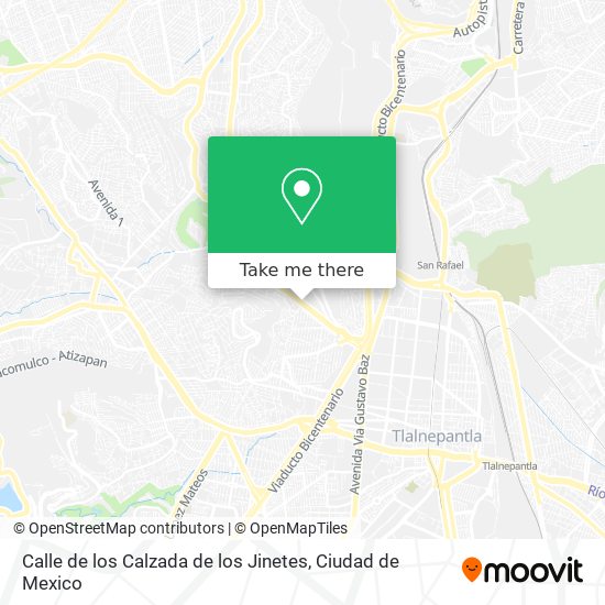 Calle de los Calzada de los Jinetes map