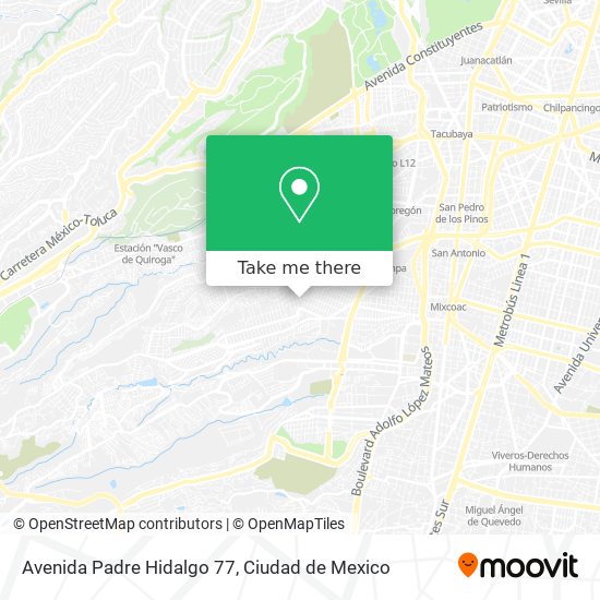 Avenida Padre Hidalgo 77 map
